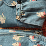Konges Sløjd A/S WOVEN JACKETS & VESTS bow kitty denim
