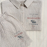 Konges Sløjd A/S WOVEN SHORT SLEEVE SHIRTS tradewinds stripe