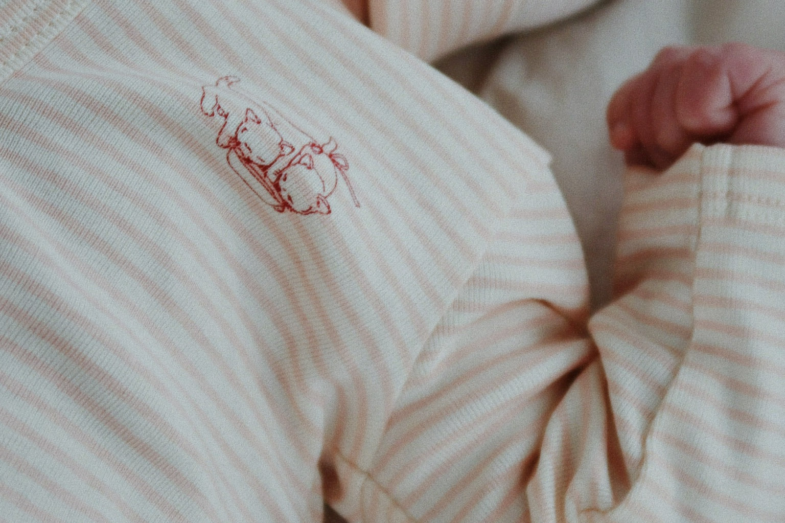 Konges Sløjd A/S ONESIES tea stripe cameo