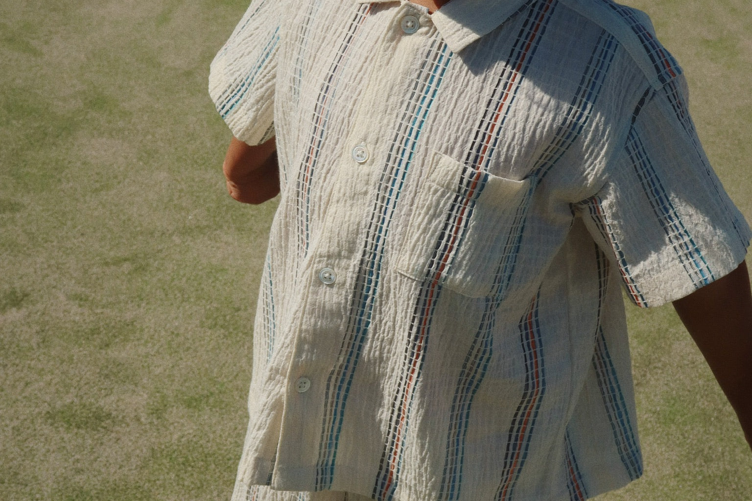 Konges Sløjd A/S WOVEN SHORT SLEEVE SHIRTS antique white