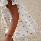 Konges Sløjd A/S WOVEN SHORT SLEEVE SHIRTS bow bleu