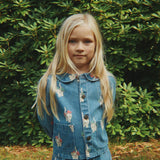 Konges Sløjd A/S WOVEN JACKETS & VESTS bow kitty denim