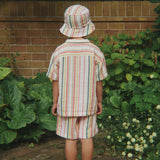 Konges Sløjd A/S WOVEN SHORT SLEEVE SHIRTS malibu stripe