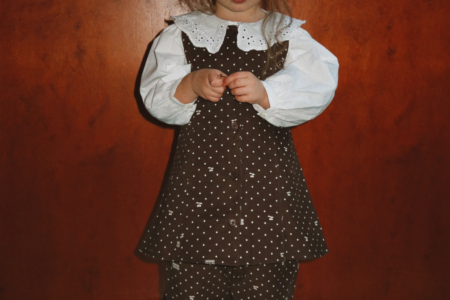 Konges Sløjd A/S WOVEN DRESSES cherry dot chocolate