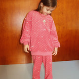 Konges Sløjd A/S JERSEY PANTS cherry berry dot