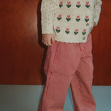 Konges Sløjd A/S KNITTED CARDIGANS cream and tulips