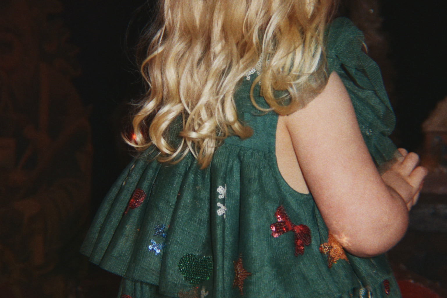 Konges Sløjd A/S WOVEN DRESSES hunter green