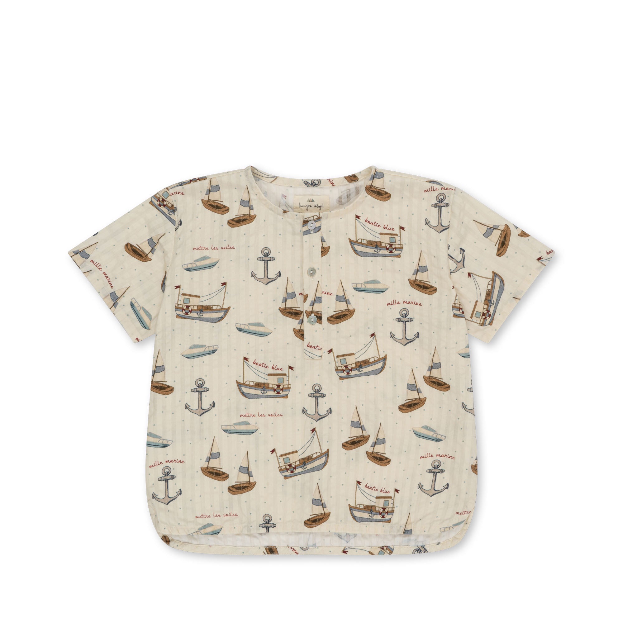 Konges Sløjd A/S WOVEN SHORT SLEEVE SHIRTS sail away