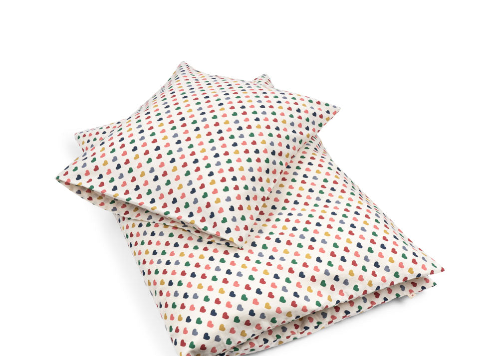 Konges Sløjd A/S BABY BEDDING coeur coloré