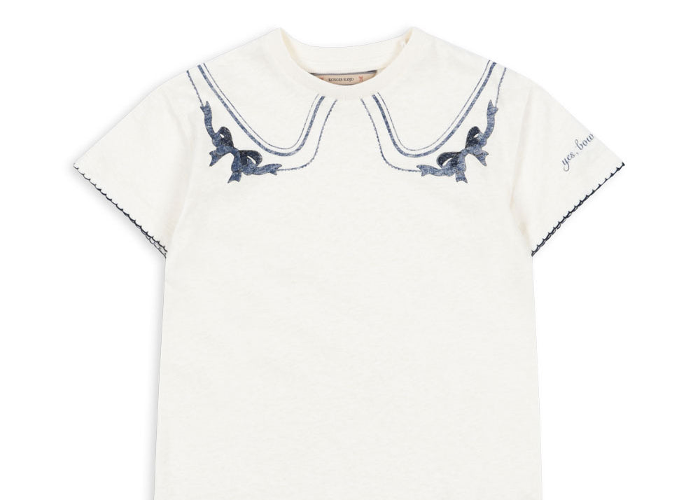 Konges Sløjd A/S JERSEY T-SHIRTS off white/bow collar