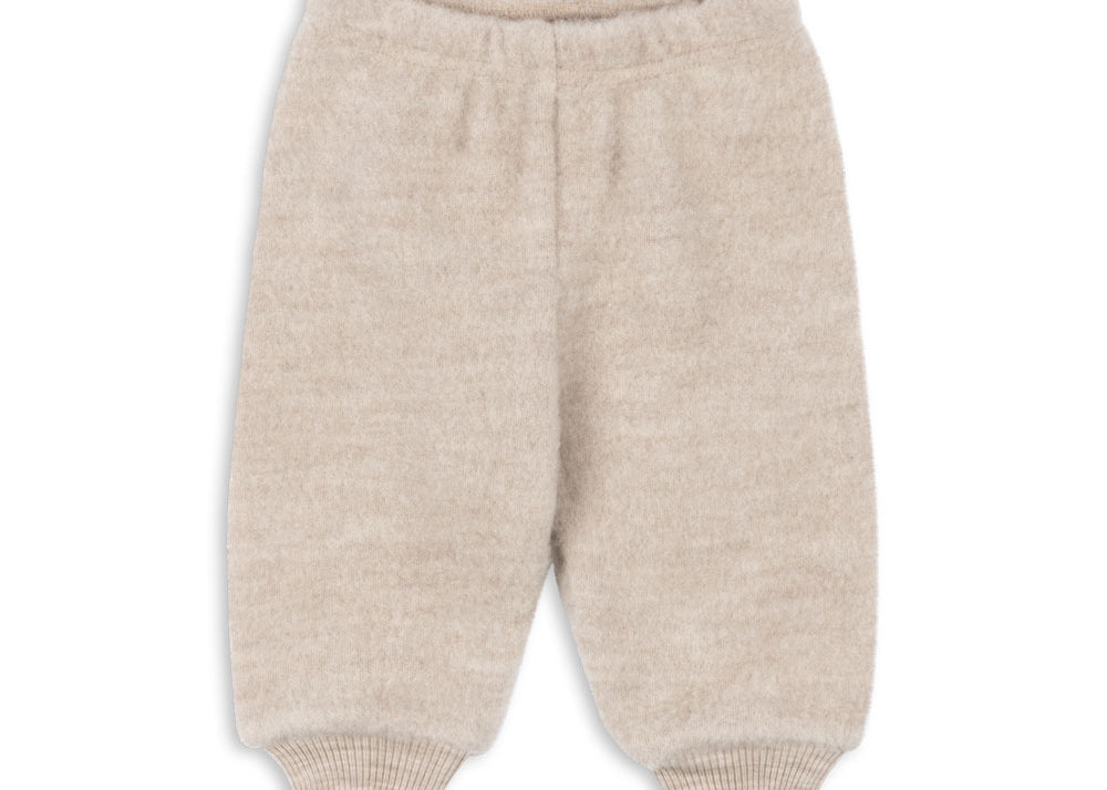 Konges Sløjd A/S JERSEY PANTS oatmeal melange