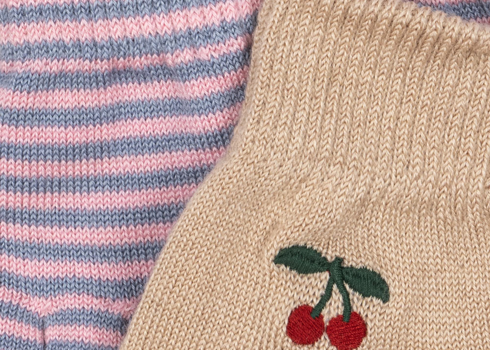 Konges Sløjd A/S GLOVES cherry/stripe