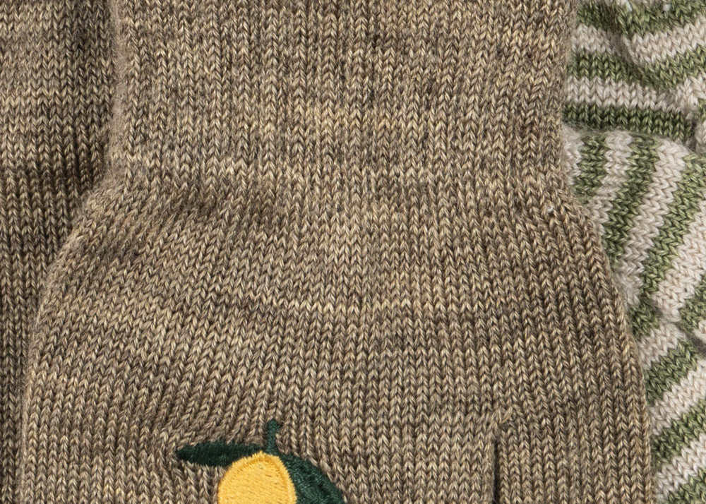 Konges Sløjd A/S MITTENS lemon/stripe