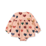 Konges Sløjd A/S WOVEN ROMPERS & JUMPSUITS coeur rose coloré