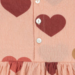 Konges Sløjd A/S WOVEN ROMPERS & JUMPSUITS coeur rose coloré