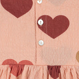 Konges Sløjd A/S WOVEN ROMPERS & JUMPSUITS coeur rose coloré