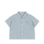 Konges Sløjd A/S WOVEN SHORT SLEEVE SHIRTS trio bleu stripe