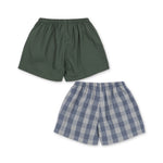 Konges Sløjd A/S WOVEN SHORTS & BLOOMERS flint check/cilantro