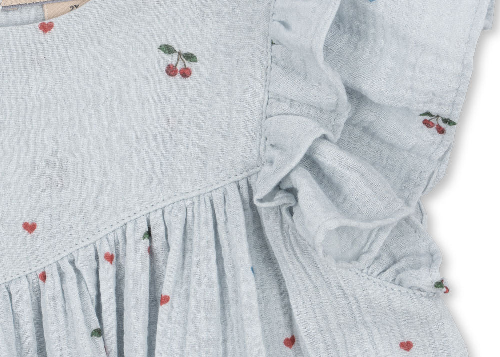 Konges Sløjd A/S WOVEN DRESSES cherry blue coeur