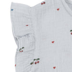 Konges Sløjd A/S WOVEN SHORT SLEEVE SHIRTS cherry blue coeur