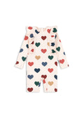 Konges Sløjd A/S UV ONESIES bon coeur coloré