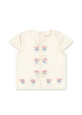 Konges Sløjd A/S WOVEN SHORT SLEEVE SHIRTS buttercream