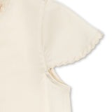 Konges Sløjd A/S WOVEN SHORT SLEEVE SHIRTS buttercream
