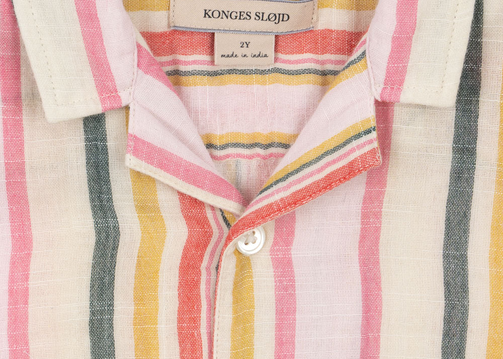 Konges Sløjd A/S WOVEN SHORT SLEEVE SHIRTS malibu stripe