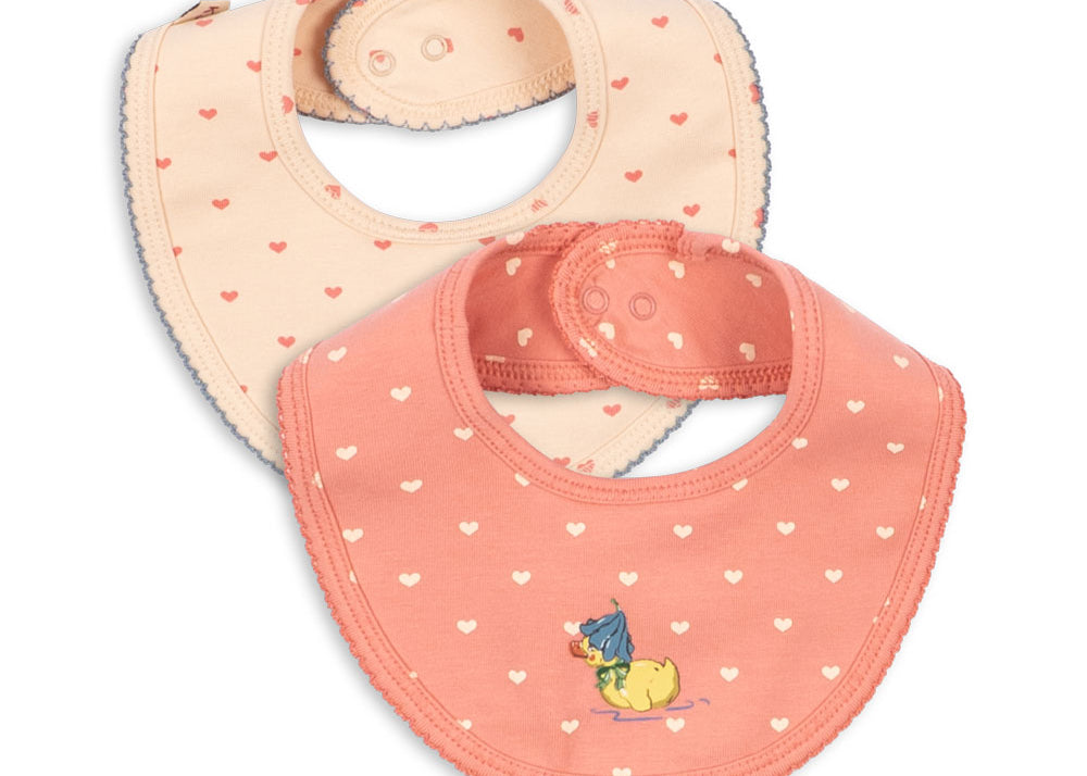 Konges Sløjd A/S BIBS coeur lantana/teddy coeur