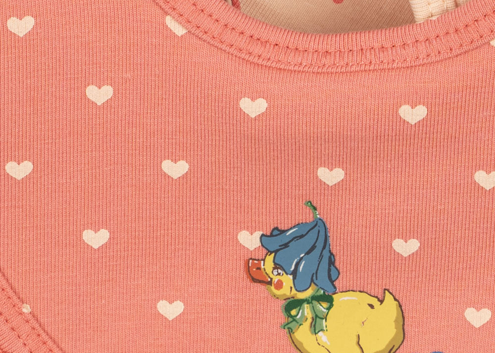 Konges Sløjd A/S BIBS coeur lantana/teddy coeur
