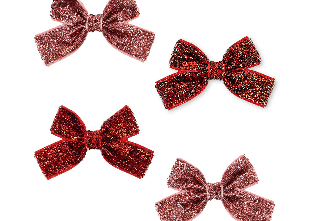 Konges Sløjd A/S HAIR ACCESSORIES red glitter/ rose glitter