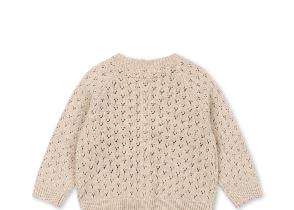 Konges Sløjd A/S KNITTED CARDIGANS cream and tulips