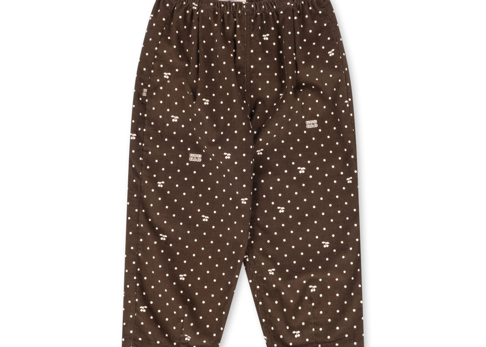 Konges Sløjd A/S WOVEN PANTS cherry dot chocolate