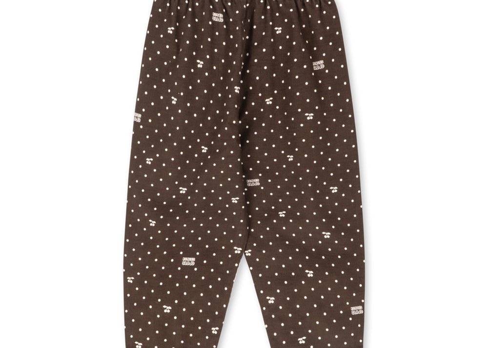 Konges Sløjd A/S WOVEN PANTS cherry dot chocolate