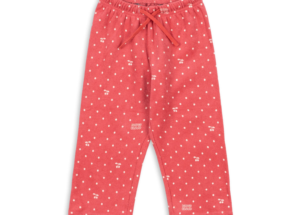 Konges Sløjd A/S JERSEY PANTS cherry berry dot