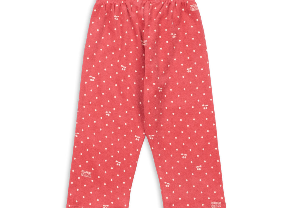 Konges Sløjd A/S JERSEY PANTS cherry berry dot