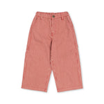 Konges Sløjd A/S WOVEN PANTS milk rouge stripe