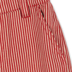Konges Sløjd A/S WOVEN PANTS milk rouge stripe