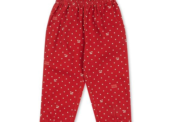 Konges Sløjd A/S WOVEN PANTS cherry dot derby