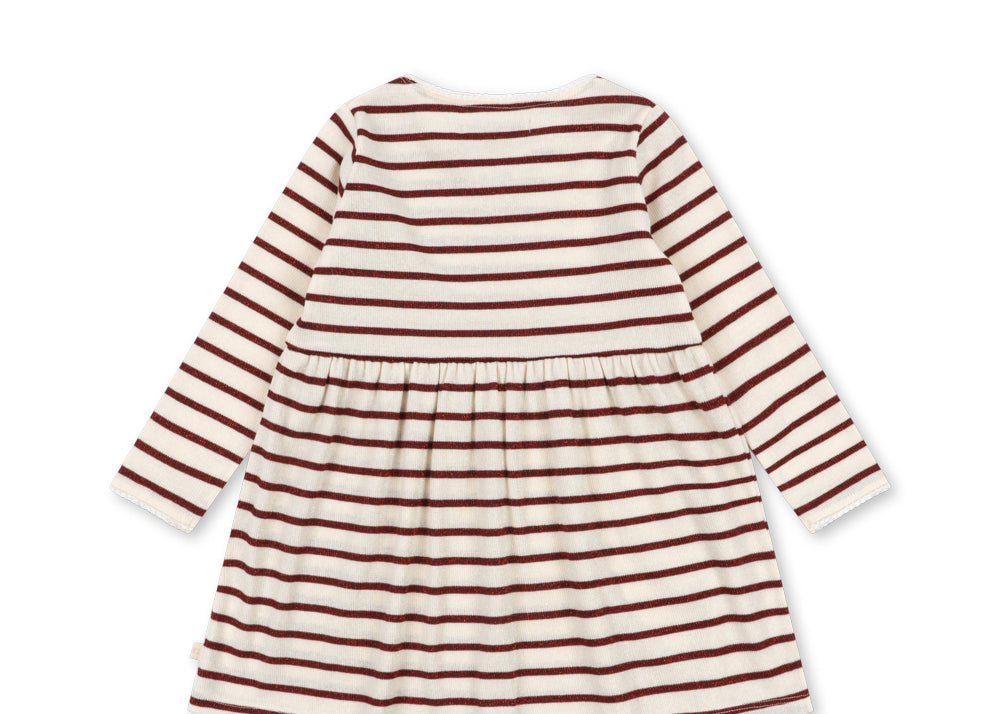 Konges Sløjd A/S JERSEY DRESSES creamy stripe