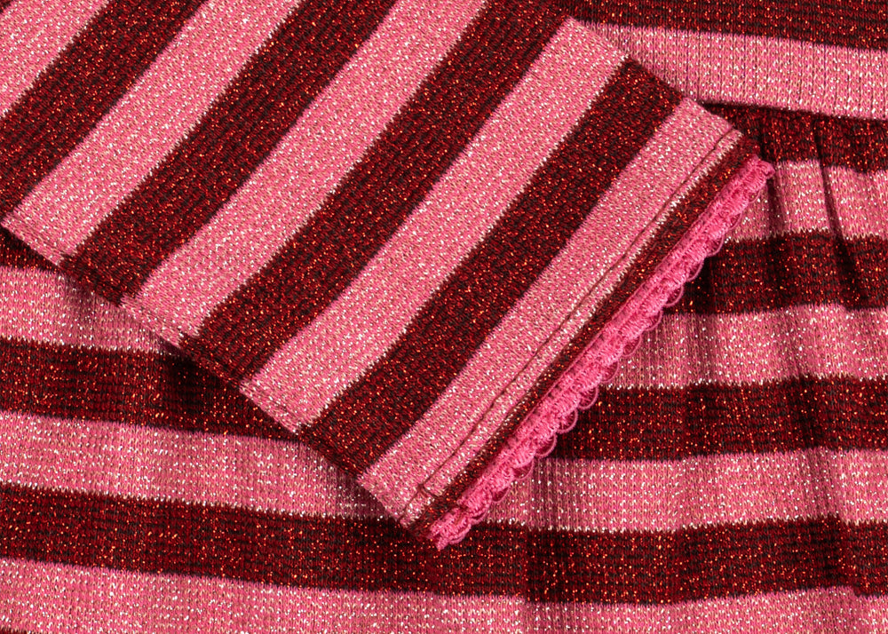 Konges Sløjd A/S JERSEY DRESSES pinky stripe