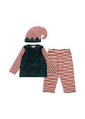 Konges Sløjd A/S COSTUMES greener pastures/red dahlia stripe